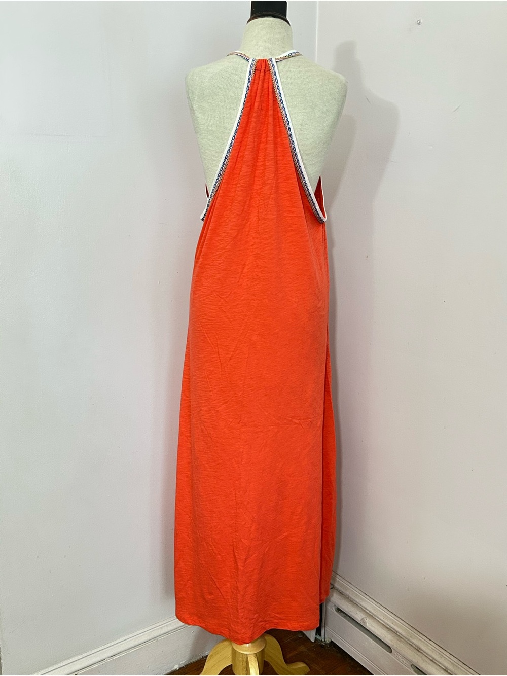 Pitusa Inca Pima Cotton Modal Beach Dress Coverup Orange Petite - Picture 6 of 10